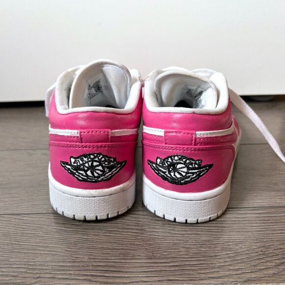 Nike Dunk Low GS Laser Fuchsia Pink Barbie - Sz 6.5Y - Picture 4 of 10